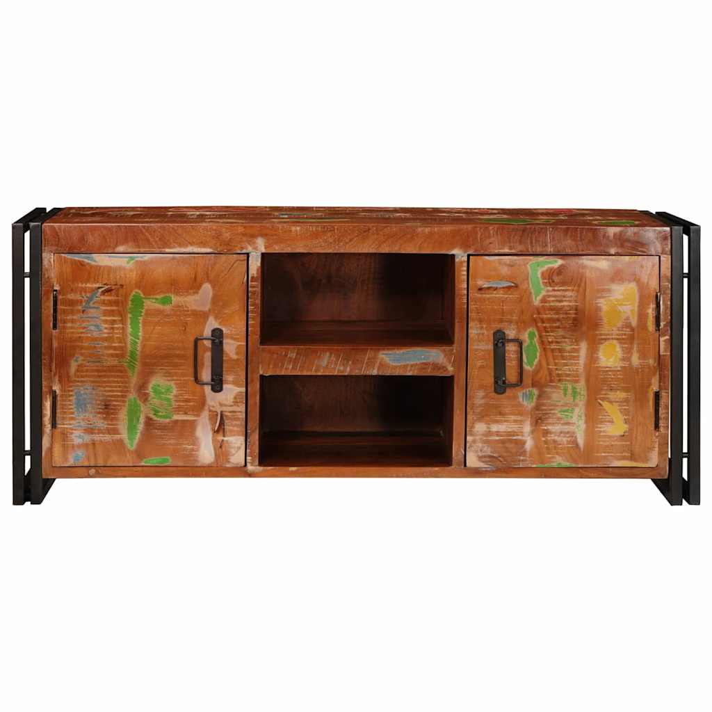 TV-Schränk Mehrfarbig 120 x 30 x 50 cm recyceltes Massivholz