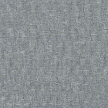 Modulares Sofa mit Kissen Stoff Hellgrau