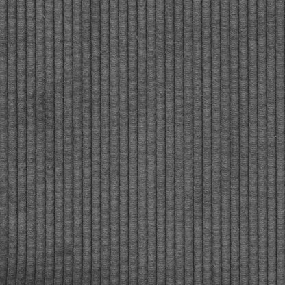 Modulares Sofa mit Kissen Cordstoff Dunkelgrau