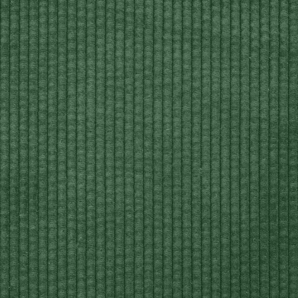 Modulares Sofa mit Kissen Cordstoff Dunkelgrün