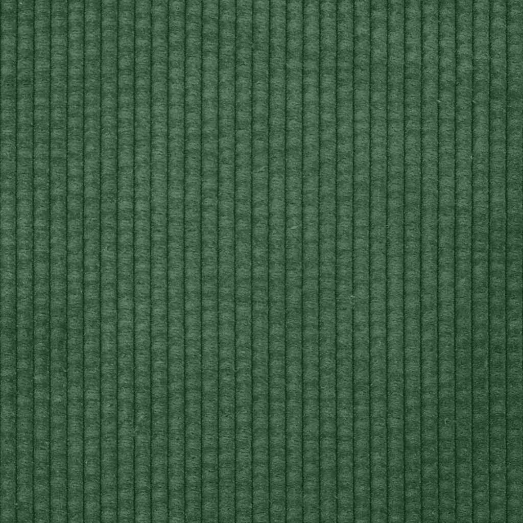 Modulares Sofa mit Kissen Cordstoff Dunkelgrün