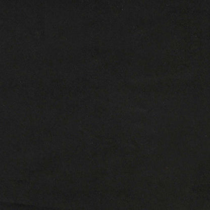 Modulares Sofa mit Kissen Samt Schwarz