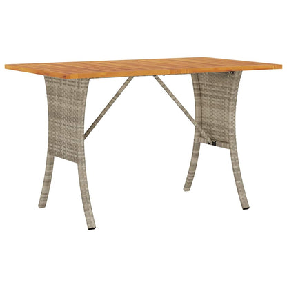 6-tlg. Garten-Sofagarnitur mit Kissen Hellgrau Poly Rattan