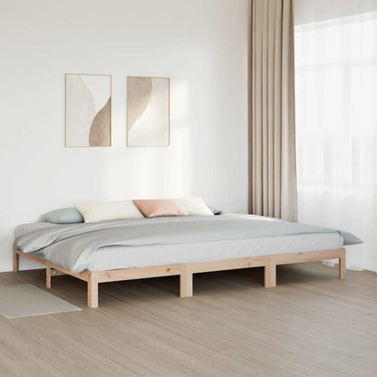 Familienbett ohne Matratze 270x200 cm Massivholz Kiefer