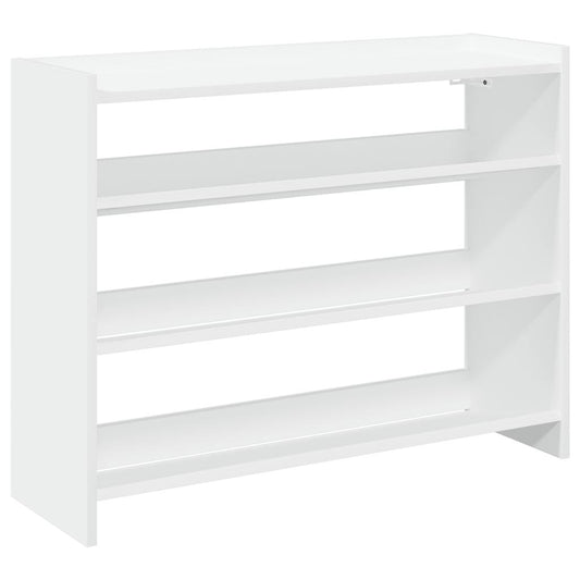 Schuhregal Weiß 80x25x62 cm Holzwerkstoff