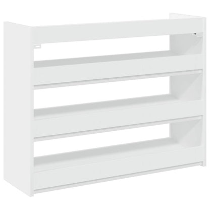 Schuhregal Weiß 80x25x62 cm Holzwerkstoff