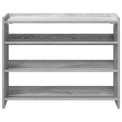 Schuhregal Grau Sonoma 80x25x62 cm Holzwerkstoff