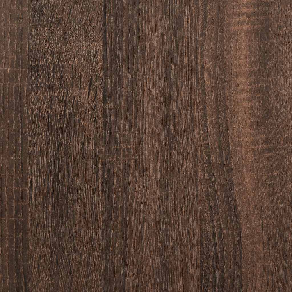Schuhregal Braun Eichen-Optik 80x25x62 cm Holzwerkstoff