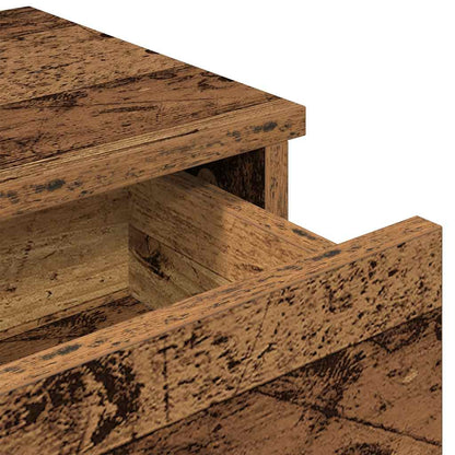 Wandregal mit Schubladen Altholz-Optik 60x28x15cm Holzwerkstoff