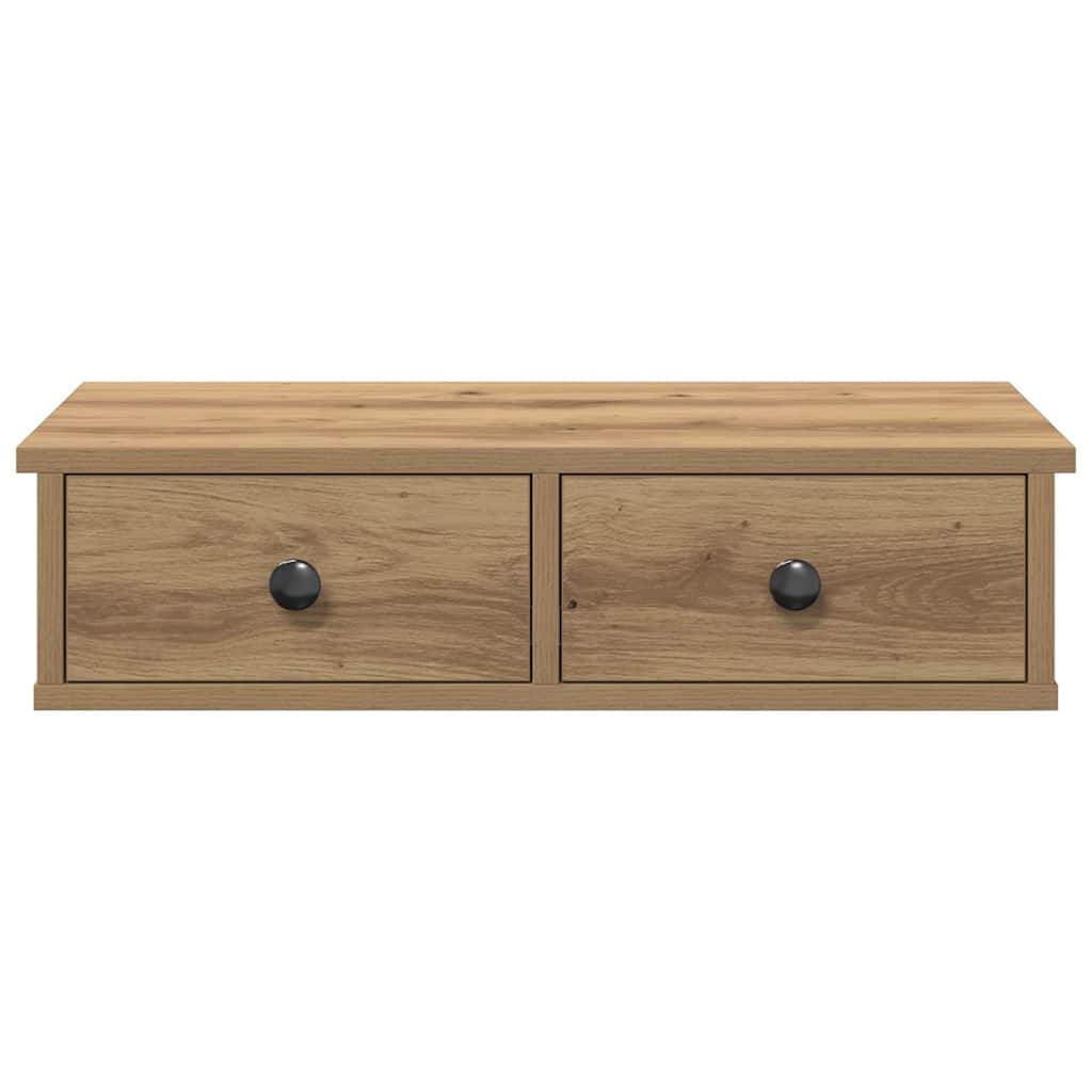 Wandregal mit Schubladen Artisan-Eiche 60x28x15cm Holzwerkstoff