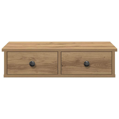 Wandregal mit Schubladen Artisan-Eiche 60x28x15cm Holzwerkstoff