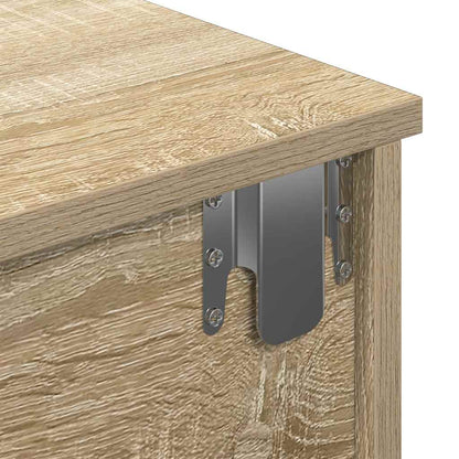 Wandregal mit Schubladen Sonoma-Eiche 80x34x17 cm Holzwerkstoff