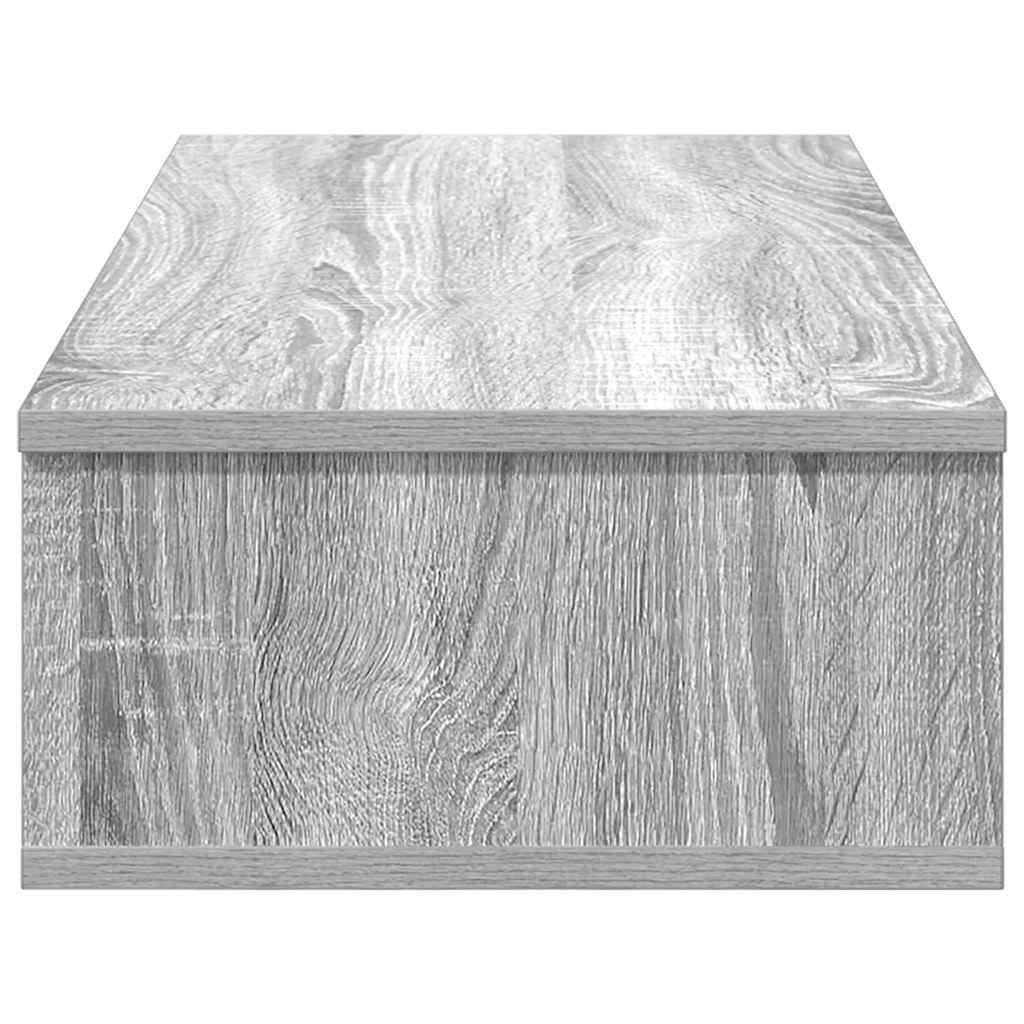 Wandregal mit Schubladen Grau Sonoma 80x31x17 cm Holzwerkstoff