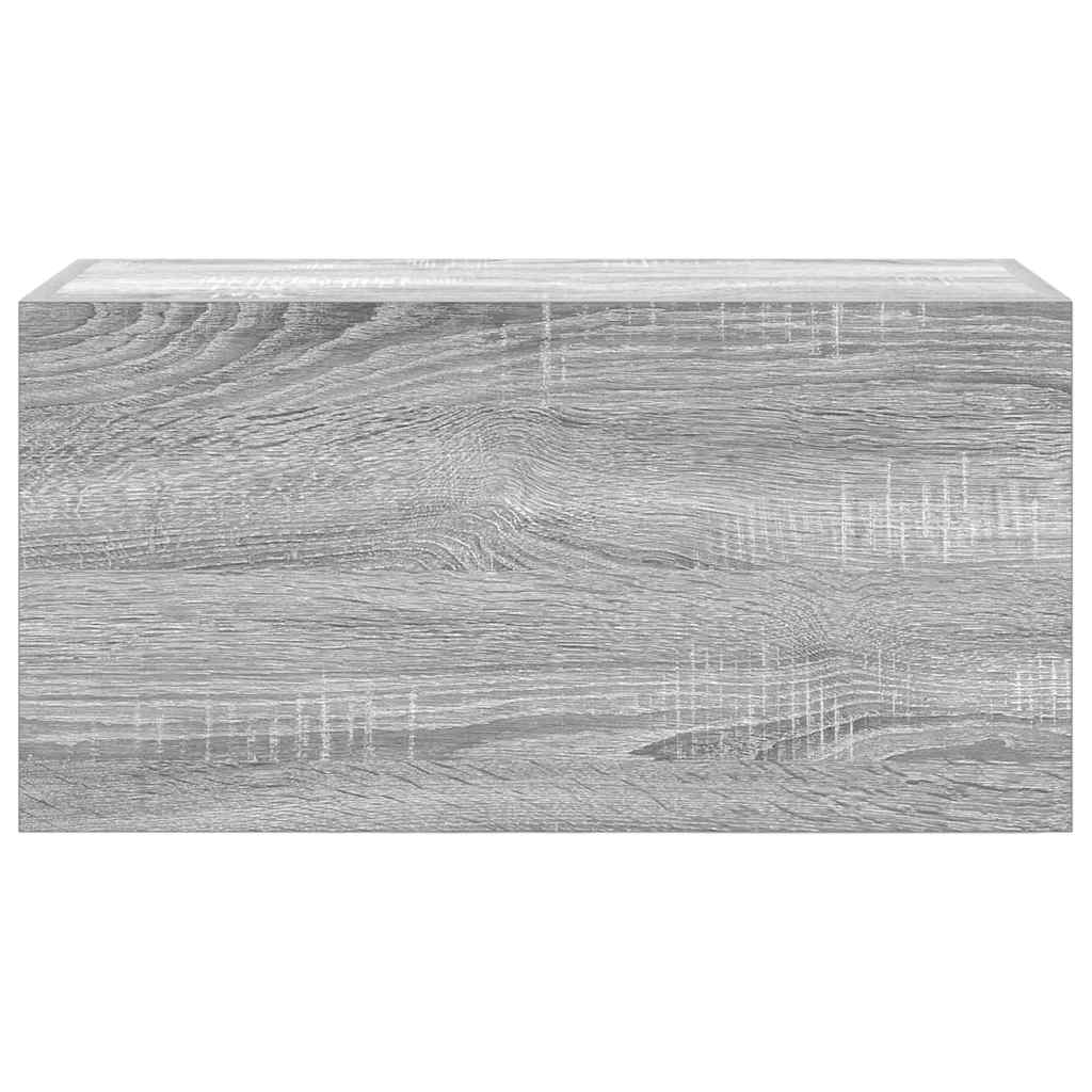 Bad-Wandschrank Grau Sonoma 60x25x30 cm Holzwerkstoff