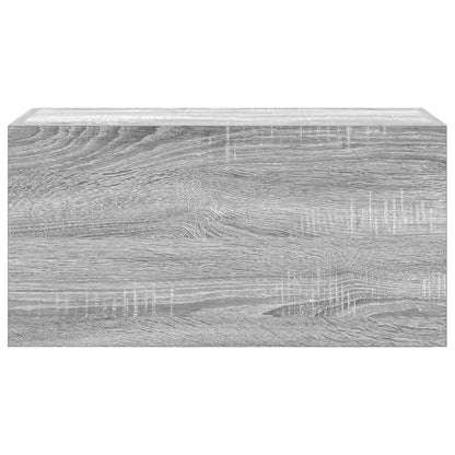 Bad-Wandschrank Grau Sonoma 60x25x30 cm Holzwerkstoff