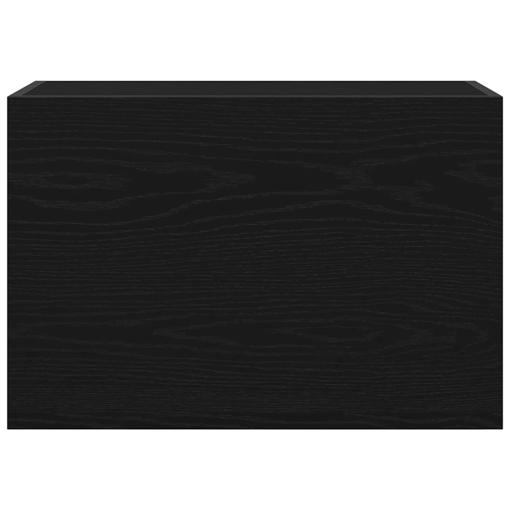 Bad-Wandschrank Schwarz 60x25x40 cm Holzwerkstoff