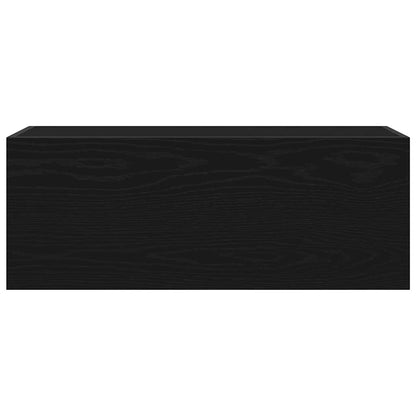 Bad-Wandschrank Schwarz 80x25x30 cm Holzwerkstoff