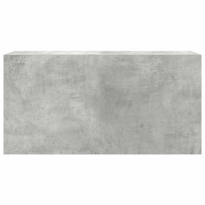 Bad-Wandschrank Betongrau 80x25x40 cm Holzwerkstoff