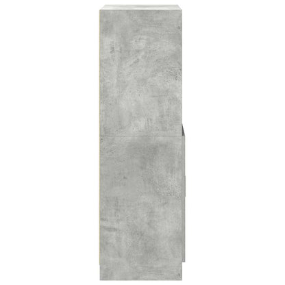 Küchenschrank Betongrau 57x41,5x131,5 cm Holzwerkstoff
