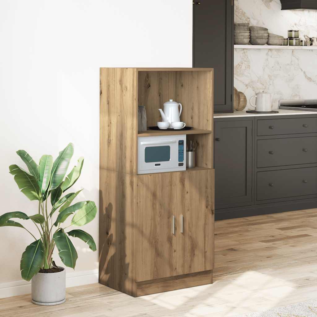 Küchenschrank Artisan-Eiche 57x41,5x131,5 cm Holzwerkstoff