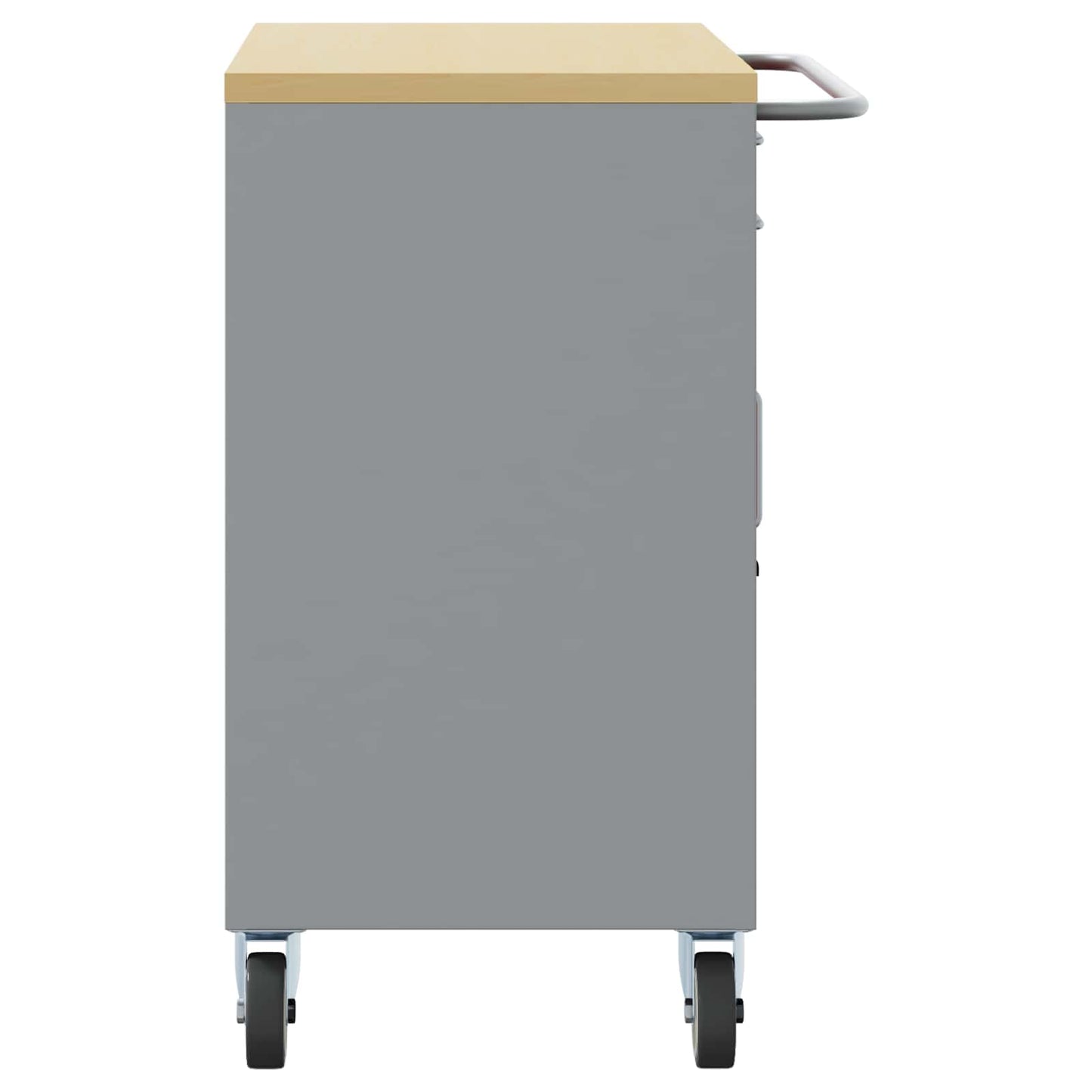 Werkbank mit Schubladen 2 pcs Schwarz und Grau 100 x 55 x 85 cm