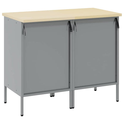 Werkbank mit Schubladen 2 pcs Rot und Grau 100 x 55 x 85 cm