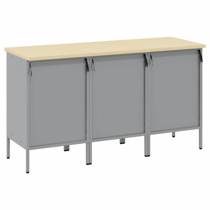 Werkbank mit Schubladen 3 pcs Rot und Grau 150 x 55 x 85 cm