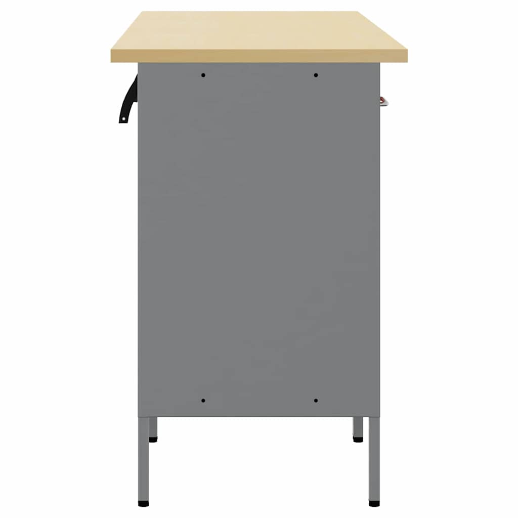 Werkbank mit Schubladen 3 pcs Rot und Grau 150 x 55 x 85 cm