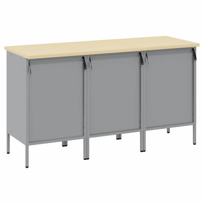 Werkbank mit Schubladen 3 pcs Rot und Grau 150 x 55 x 85 cm