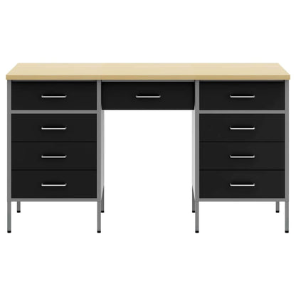 Werkbank mit Schubladen 3 pcs Schwarz 150 x 55 x 85 cm