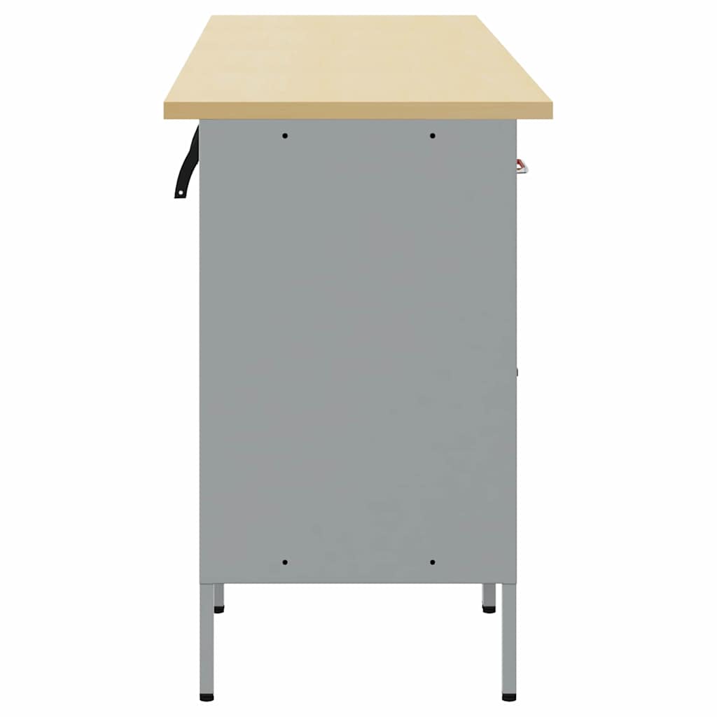 Werkbank mit Schubladen 4 pcs Rot und Grau 200 x 55 x 85 cm