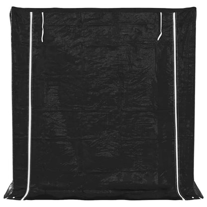 Brennholzregal mit Regenschutz 200x80x200 cm Verzinkter Stahl