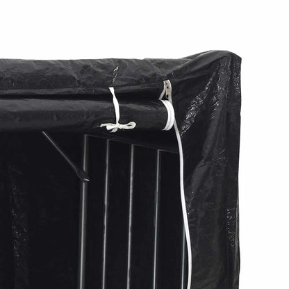 Brennholzregal mit Regenschutz 200x100x200 cm Verzinkter Stahl
