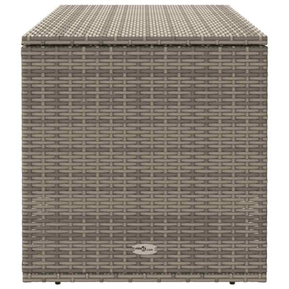 Outdoor-Kissenbox Grau 100x55x55,5 cm Poly Rattan