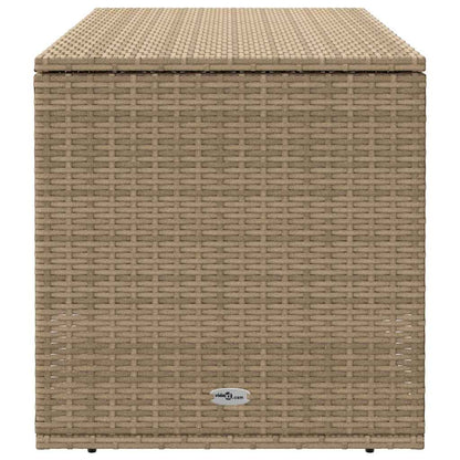 Outdoor-Kissenbox Beige 100x55x55,5 cm Poly Rattan