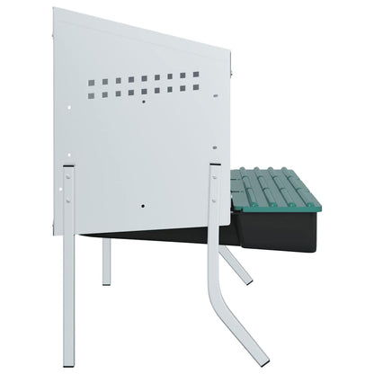 Hühner-Nistkasten 4 Fächer mit Beinen Verzinkter Stahl