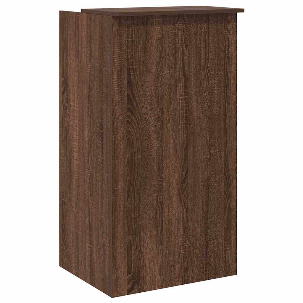 Empfangstheke Braun Eichen-Optik 55x50x103,5 cm Holzwerkstoff