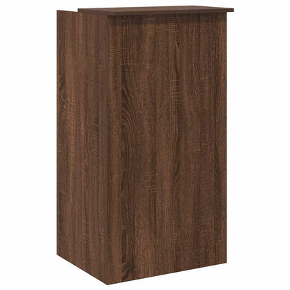 Empfangstheke Braun Eichen-Optik 55x50x103,5 cm Holzwerkstoff