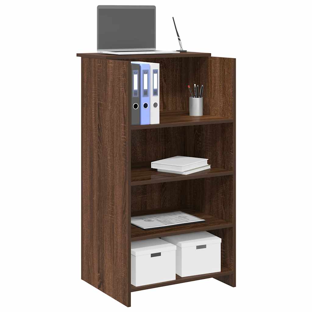 Empfangstheke Braun Eichen-Optik 55x50x103,5 cm Holzwerkstoff