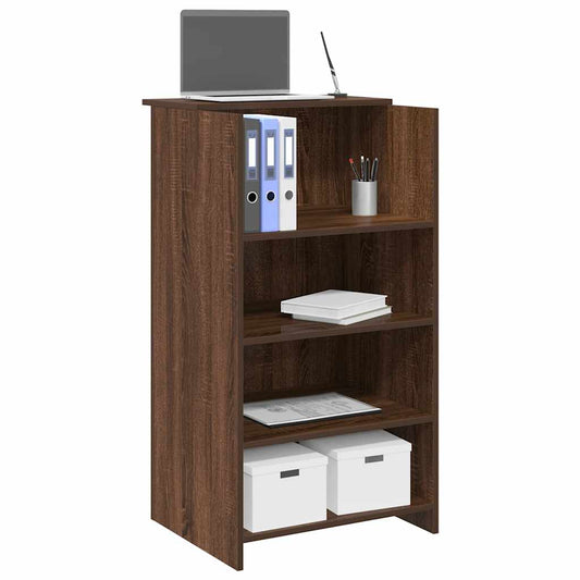 Empfangstheke Braun Eichen-Optik 55x50x103,5 cm Holzwerkstoff