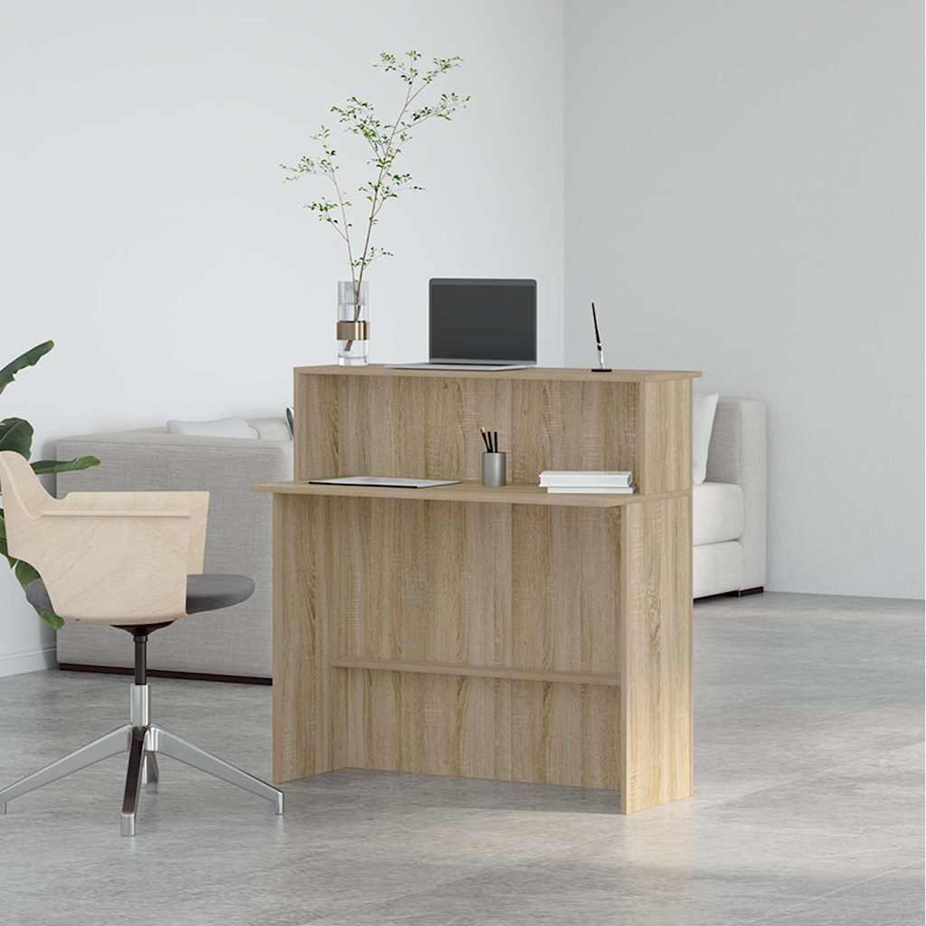 Empfangstheke Sonoma-Eiche 100x50x103,5 cm Holzwerkstoff