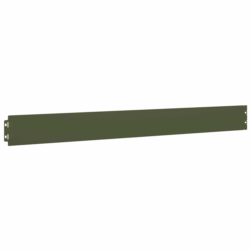 Plænekant 10 stk Olivengrøn 10x103 cm Koldvalset stål