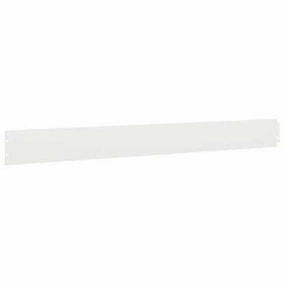 Rasenkanten 50 Stk. Weiß 10x103 cm Kaltgewalzter Stahl