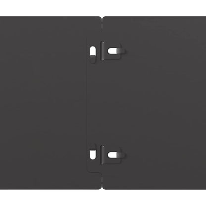 Rasenkanten 10 Stk. Schwarz 15x103 cm Kaltgewalzter Stahl