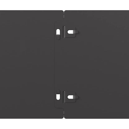 Rasenkanten 50 Stk. Schwarz 15x103 cm Kaltgewalzter Stahl