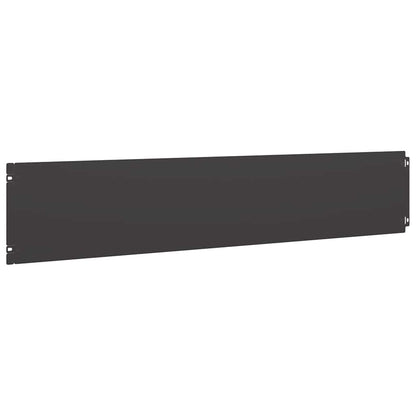Plænekanter 10 stk Sort 20x103 cm Koldvalset Stål