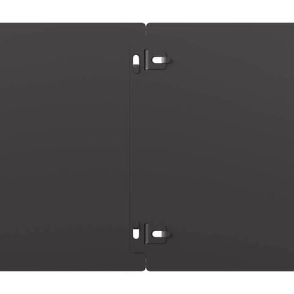 Plænekanter 10 stk Sort 20x103 cm Koldvalset Stål