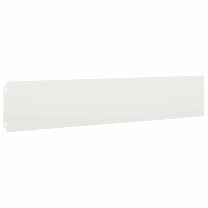Rasenkanten 30 Stk. Weiß 20x103 cm Kaltgewalzter Stahl