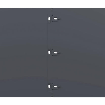 Rasenkanten 10 Stk. Anthrazit 25x103 cm Kaltgewalzter Stahl