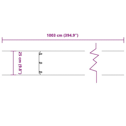 Rasenkanten 10 Stk. 25x103 cm Edelstahl